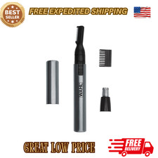 Wahl Nose Ear Trimmer Neck Hair Beard Eyebrow Groomer Clippers Micro Personal