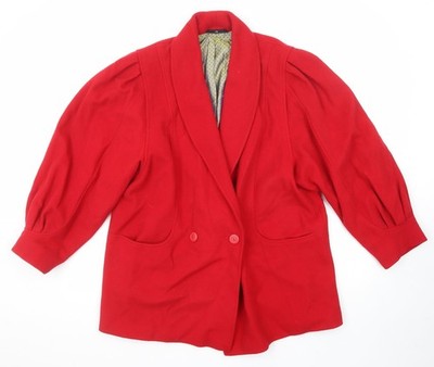 C&A Damenjacke rot Größe 14 geknöpft