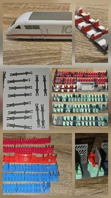 MAUSIS 3D DRUCK Roco H0 ICE 1&2 - Inneneinrichtungen. Mehrfarbig. 3D Druck. Neu