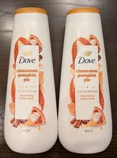 Dove Holiday Treats Body Wash Cinnamon Pumpkin Pie LIMITED EDITION 20 fl oz 