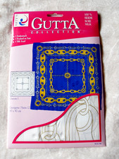 Gutta-Tuch GEROM I 90x90,Georgette mit Satin ...