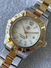 Tag Heuer WAF1424 Aquaracer 300m Two Tone Pearl Dial New Batt Great Condition
