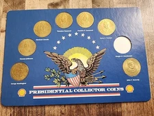 Vintage 1992 Shell Station Presidential Collectors Coins