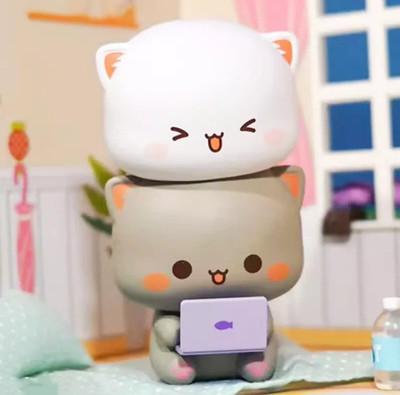 DODOWU x MITAO CAT Peach & Goma Series 4 Blind Box Cute Figure Pop Mart PLAYFUL
