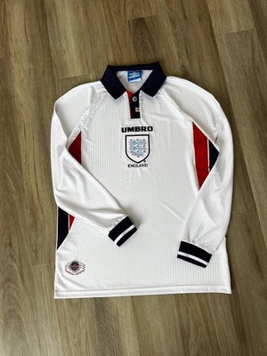 England 1998 1999 Home Shirt Umbro Long Sleeve Jersey Size XL