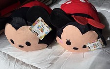 Disney Tsum Tsum Mickey Mouse  Minnie Mouse Plush Stuffed Toy Set Lot of 2