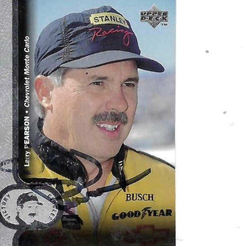 LARRY PEARSON SIGNED 1997 UPPER DECK RACING #46 - NASCAR