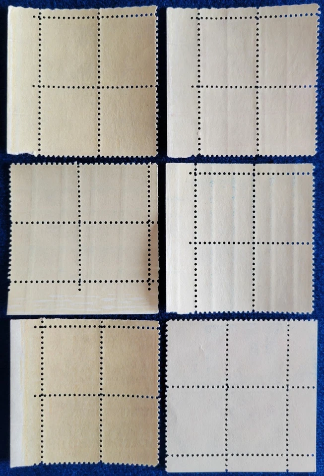 *US Mint Plate Blocks by WB. Lot of 6 MNH Scott 1035 1036 1037 1038 1040 1041 - Image 2 of 2