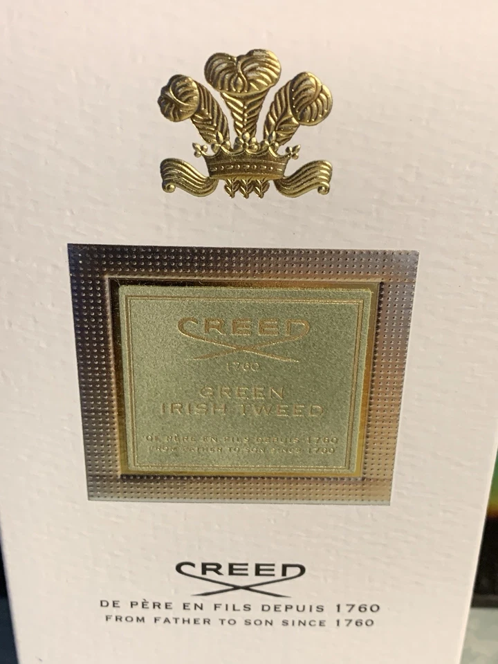CREED GREEN IRISH TWEED COLOGNE 100 ML EMPTY BOX NO BOTTLE CLEAN VG - Image 3 of 4