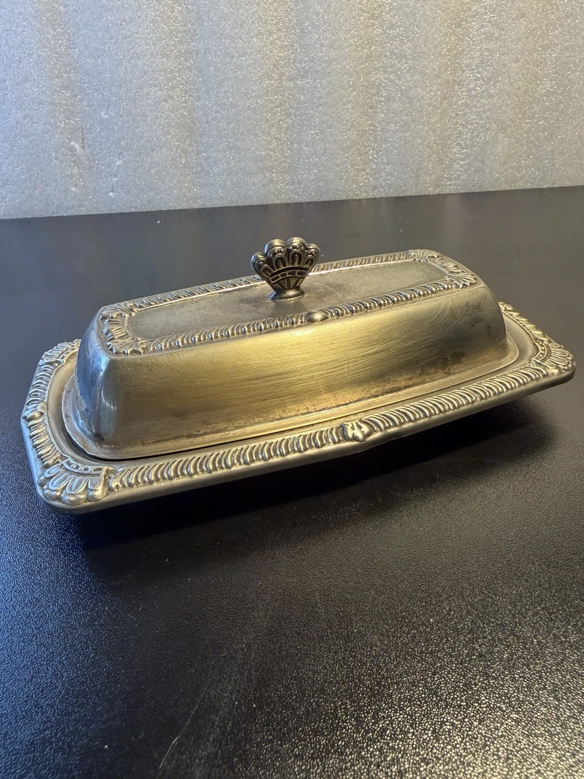 Mid Century Vintage Silver Plated Butter Dish By Laben No Insert 1940s