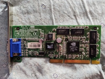 201827-001 compaq hewlett packard hp 8MB card Nvidia Vanta Lt VG AGP Video Card