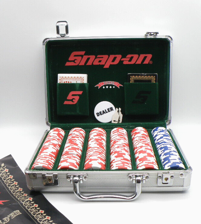 Snap-On Poker Texas Hold-Em Set Ad Logo Promo Limited Edition