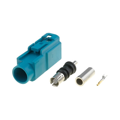 FAKRA Buchse Female Antennenstecker RG174 Crimp Reparatur SET Kupplung Gehäuse