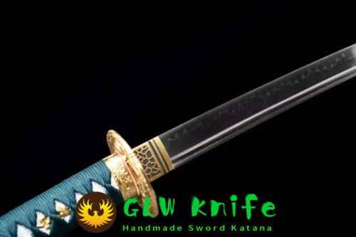 Katana de acero japonesa Samurai T10 Shinken espada afilada hoja lista para la batalla de combate - Imagen 7 de 19