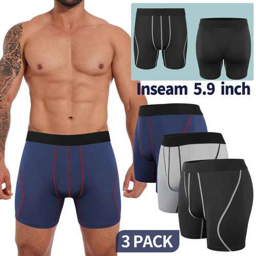 3/6PCS MENS CLASSIC BOXER SHORTS BRIEFS COMFORT FIT UNDERWEAR PANTS M-3XL - Picture 30 of 42