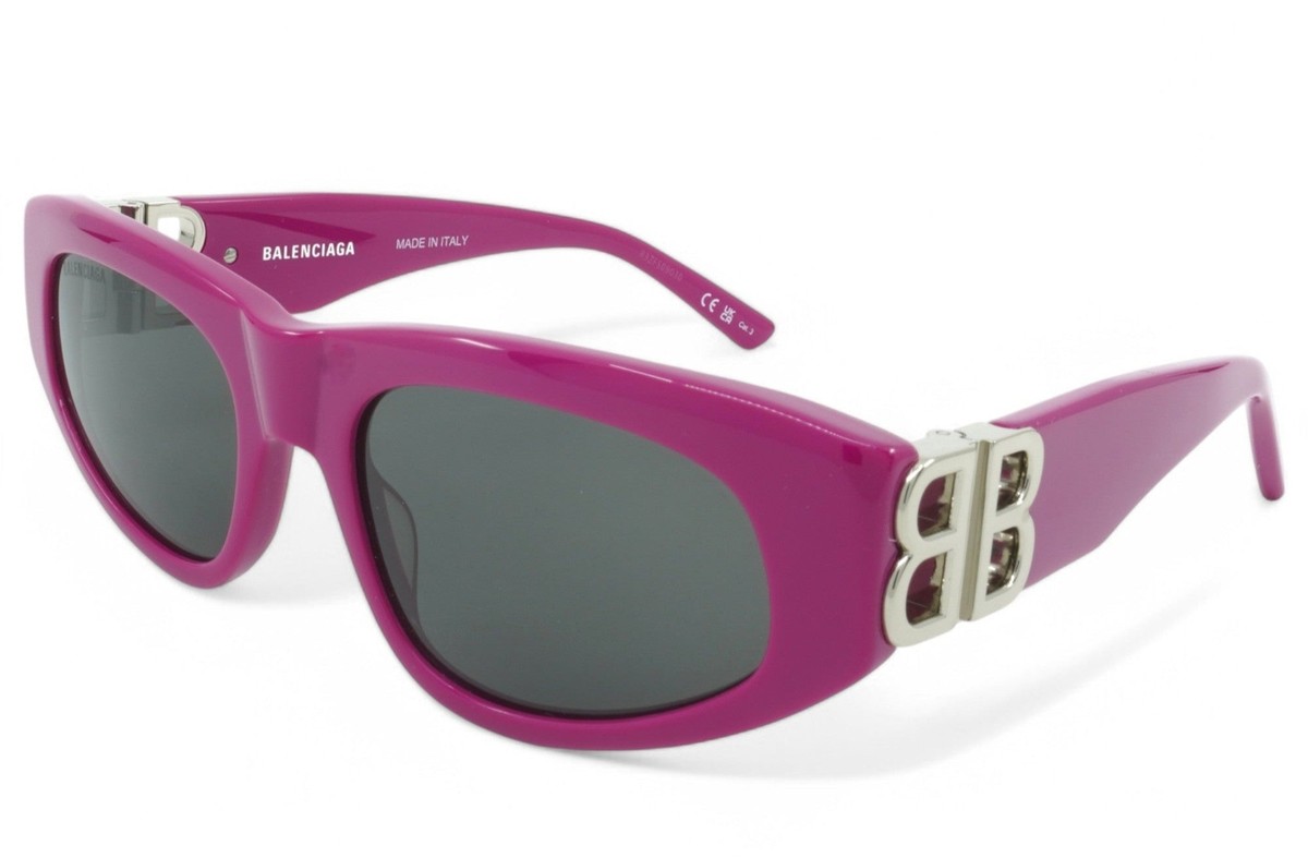 BALENCIAGA ピンク スクエアサングラス ケース付き BB0096S-016] Womens Balenciaga Square Sunglasses - Fuchsia | eBay