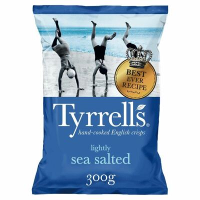 Tyrrells Lightly Sea Salted Crisps - 300g (0.66 lbs)