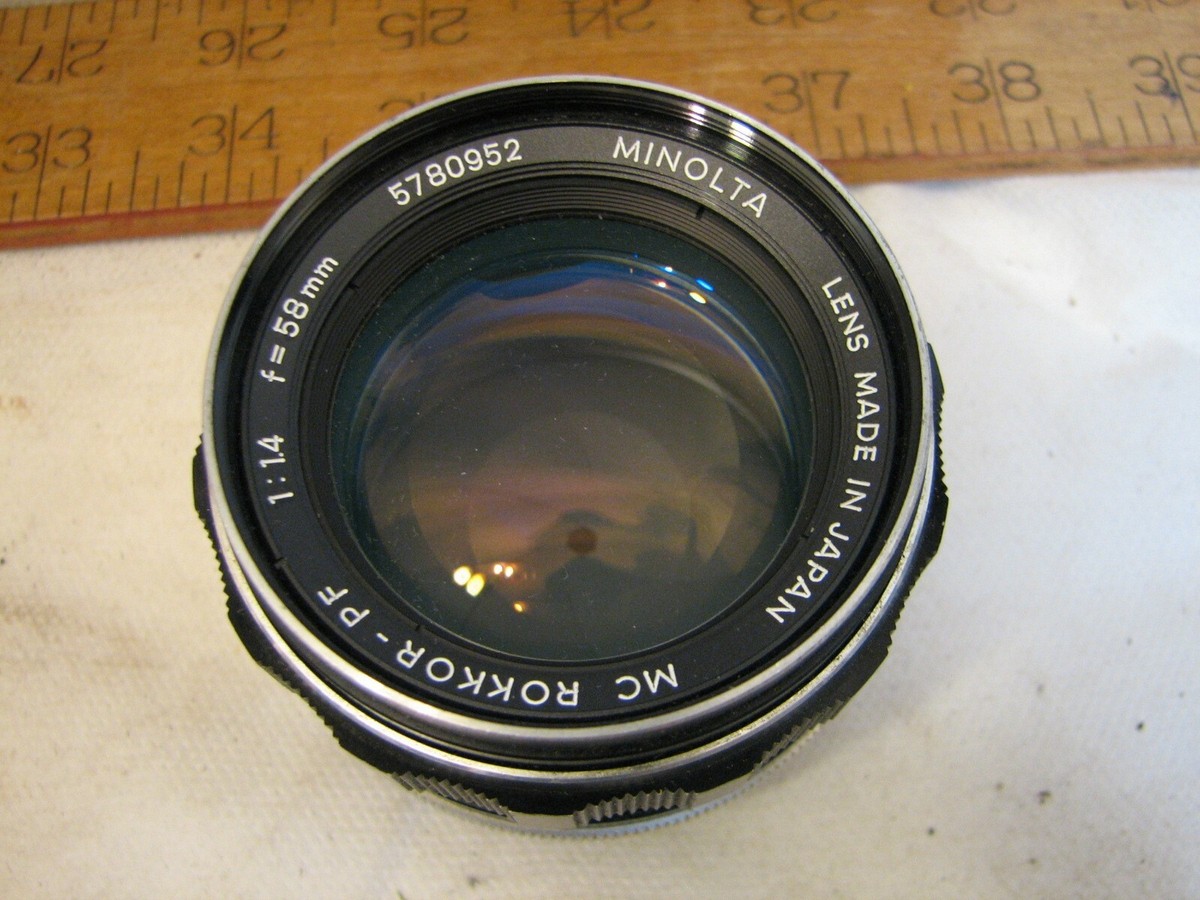 Vintage Minolta 58mm f/ 1.4 MC Rokkor-PF SLR Camera Lens | eBay Vintage Minolta 58mm f/ 1.4 MC Rokkor-PF SLR Camera Lens | eBay