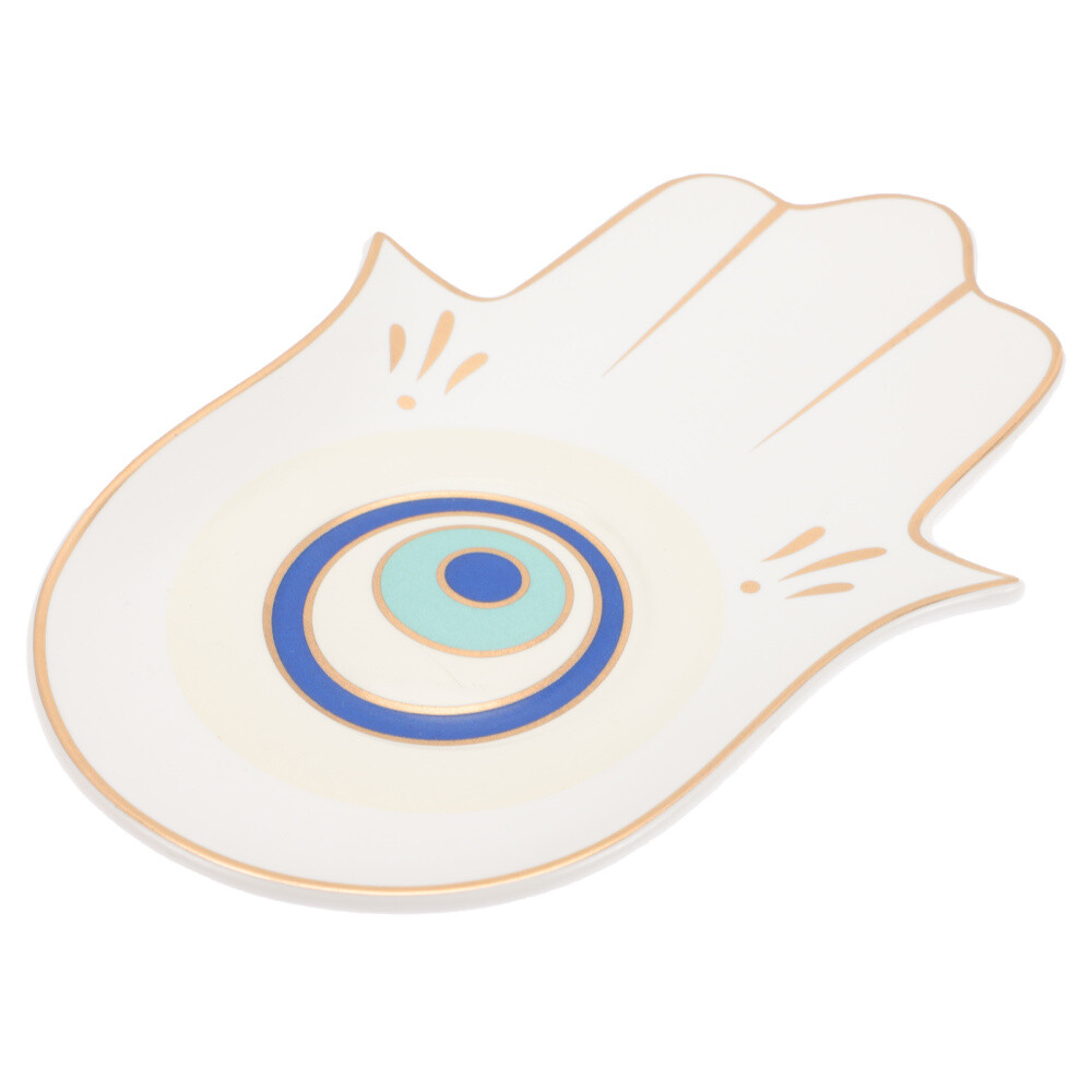 Earrings Tray Jewelry Organizing Mandala Hamsa Dish Evil Eye Candle