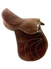 International Best Quality Polo Saddle with Suede Leather Brown color