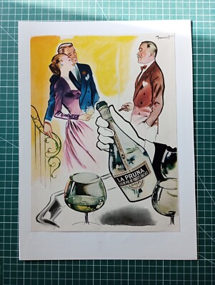 ZM098 schöne Werbung um 1930 Alkohol Schnaps La Pruna