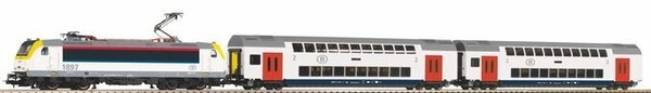 Piko H0 59108 Piko Smartcontrol Wlan Set Sncb Doppelstock-Personenzug,Neu-image