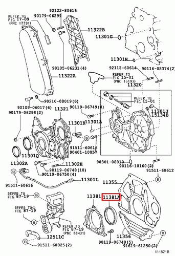 Genuine LandCruiser 80 79 78 Series 1HD 1HZ 1KZ Rear Main Oil Crankshaft Seal - Picture 6 of 20