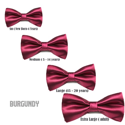 Boy Classic Gift Formal Wedding Tuxedo Suits Satin Bow Ties from Baby Kid to Men - Picture 11 of 71