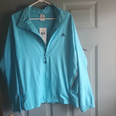  Adidas Performance Women's 3S Lined Wind  Jacket Full Zip/Pockets.  Size XL.  