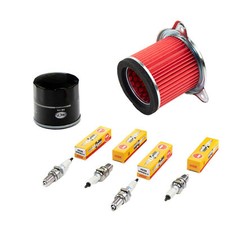 Wartung Set für Honda XL 600 V XRV 650 XRV 750 Luftfilter Ölfilter Zündkerzen