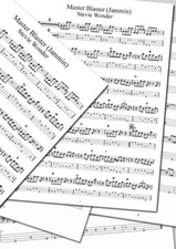 MASTER BLASTER - JAMMIN ( STEVIE WONDER ) - Bass Score with Tab & Chord