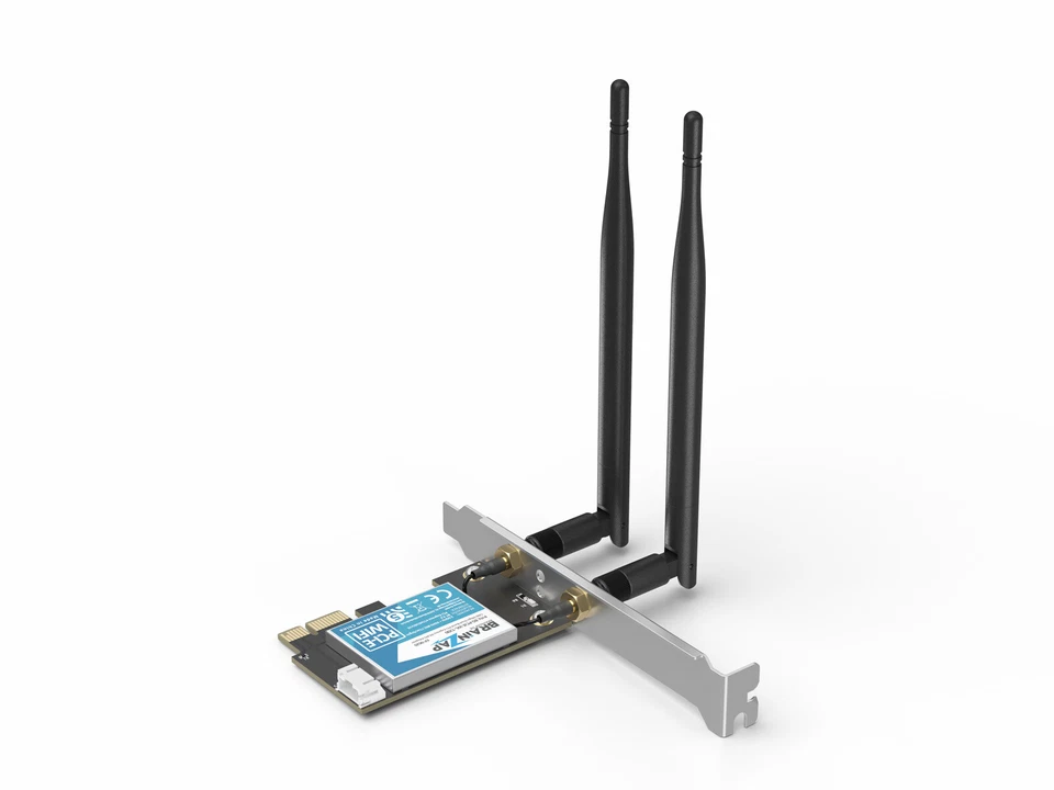 1200 Mbit PCIe PCI-Express WLAN Karte WiFi 2,4/5 GHz Dual-Band Netzwerkkarte PC - Bild 3 von 4