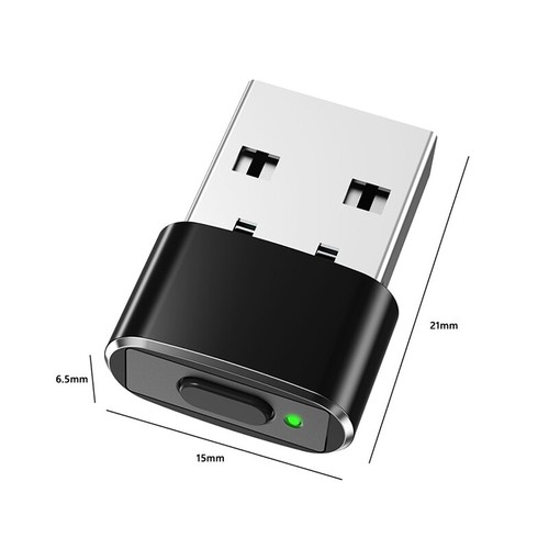 USB Mouse Jiggler Undetectable Mouse Mover with Separate Mode and ON/OFF Buttons - Photo 3/11