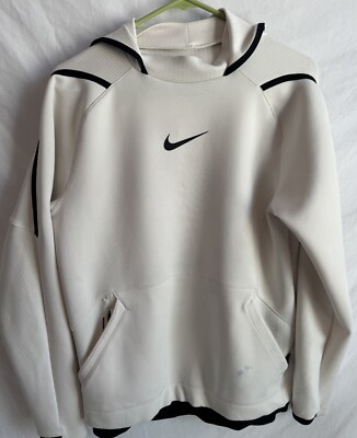 nike dri fit white hoodie