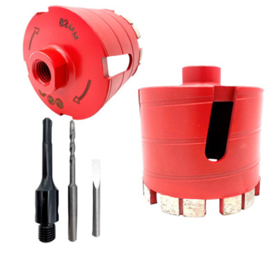 Diamant Dosensenker M16 Bohrkrone Turbo 82 mm mit SDS-plus Aufnahme
