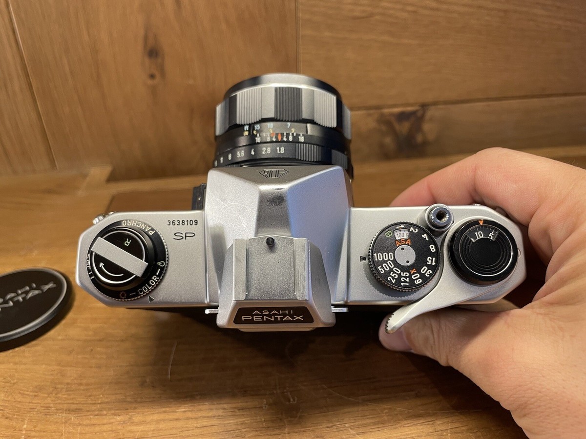 Near Mint ++ w/ Flash* Pentax SP Spotmatic Camera Super Takumar