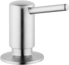 Bath and Kitchen Sink Soap Dispenser, Contemporary Premium Modern in Stainless S