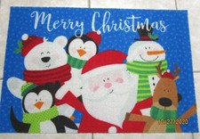 MERRY CHRISTMAS DOOR MAT...23 1/2 X 15 x1/2"