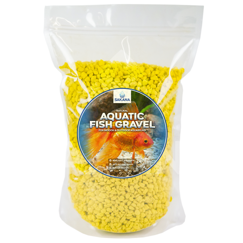 Sakana Yellow Aquatic Fish Gravel - Premium Aquarium Tank Pond Décor Substrate - Picture 13 of 24