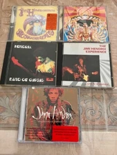 JIMI HENDRIX,,,,5 CD LOT,,,,3 NEAR MINT,,,,2 SEALED