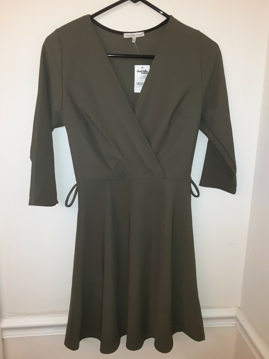 charlotte russe olive green dress Petal and Pup Womens Melody Plisse Halter Maxi Dress main image 1