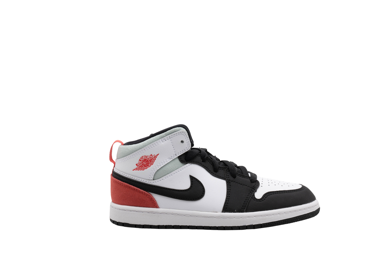 Size 1.5 (PS) - Jordan 1 SE Mid Red Black Toe for sale online | eBay
