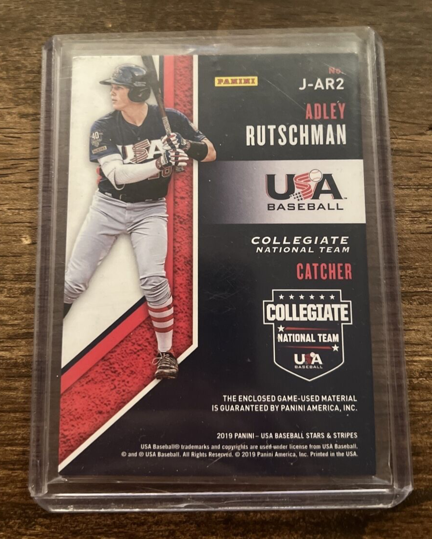 🔥Adley Rutschman Auto Relic JSA Certified 1/1 #J-AR2 USA Stars
