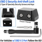 OBD II Port Lock Tool OBD2 Security Anti-theft Kit Block Access To OBD Connector