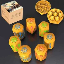 VictoryDice LED Glowing Dice w/ Charging Box for Dungeons & Dragons Table Games