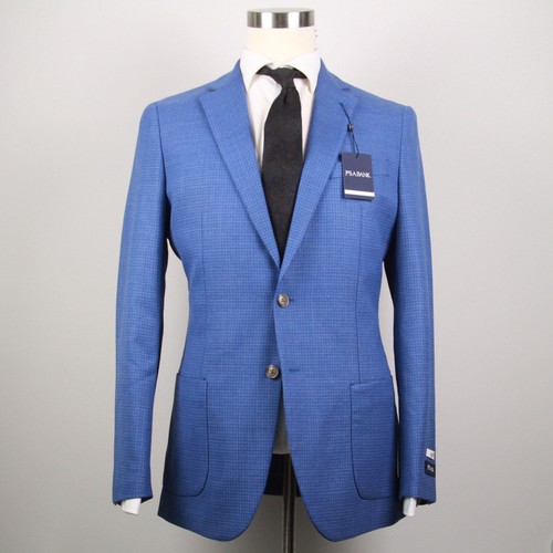 40L Jos A Bank Slim-Fit Sportcoat Jacket Blazer Blue Check E04543 17AK - Picture 8 of 8