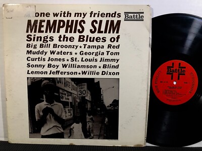 MEMPHIS SLIM Alone With My Friends LP BATTLE BM 6118 1969 Blues