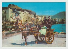CEFALU' PALERMO CARTOLINA CARRETTINO SICILIANO FG N - ENZO AMOROSO