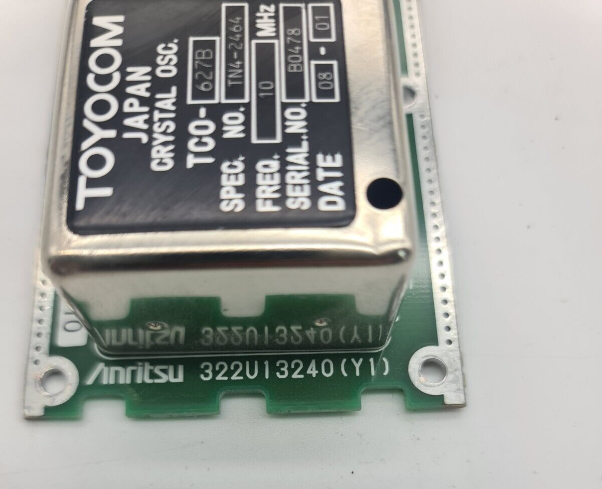 TOYOCOM TCO-627B 10MHz RF Crystal oscillator & ANRITSU 322U13240