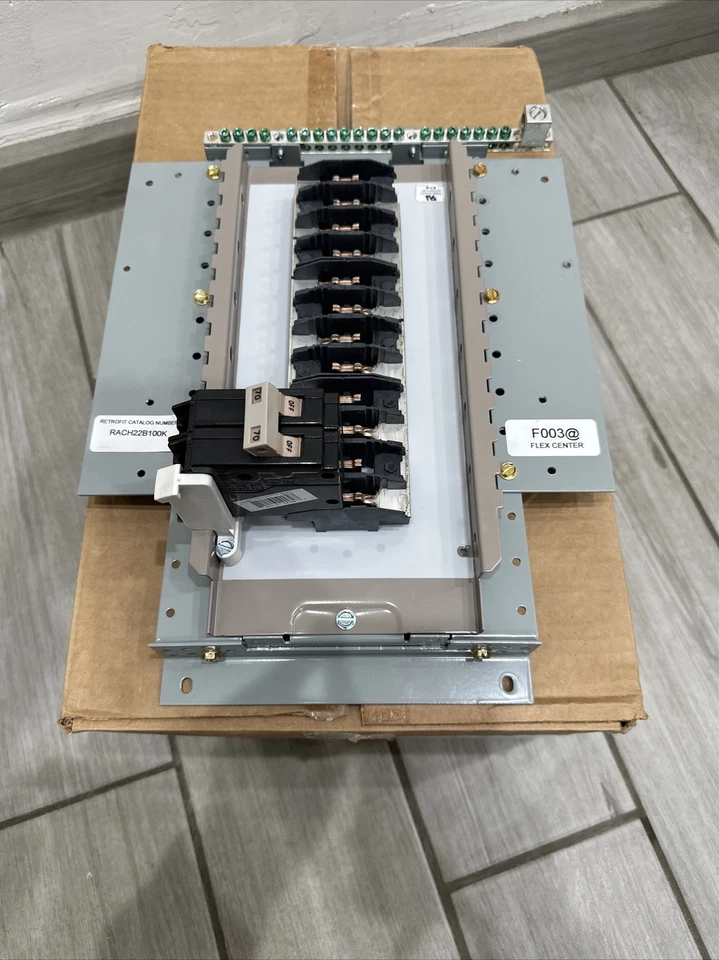 ⚡️Eaton RACH22B100K 100A Main Breaker Retrofit 22 Circuit Copper Bus 1PH 3W - Image 4 of 4